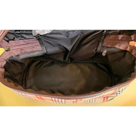 Vintage Tartan Pattern Zip-Around Lunch Crossbody Bag - Picture 8 of 16